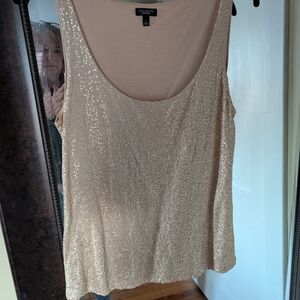Talbots Women's Sparkling Tank Top - Light Brown